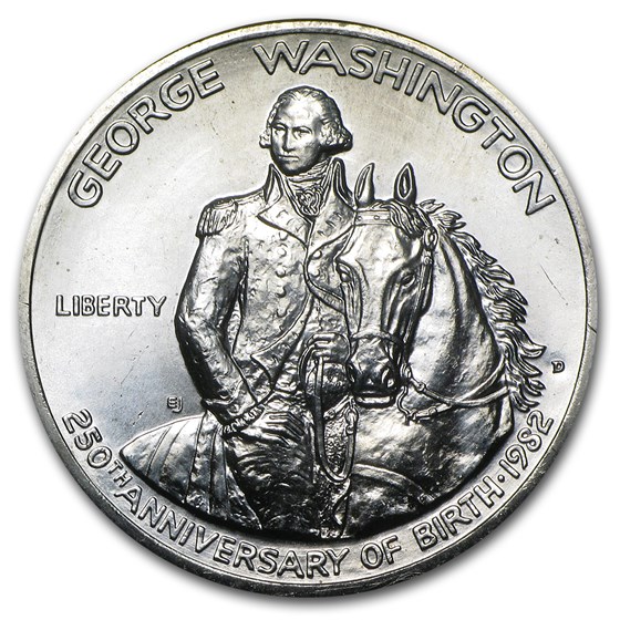 1982 Washington 1/2 Dollar 90% Silver Commem BU/Prf (No box/COA) 1982 Washington 1/2 Dollar 90% Silver Commem BU/Prf (No box/COA)